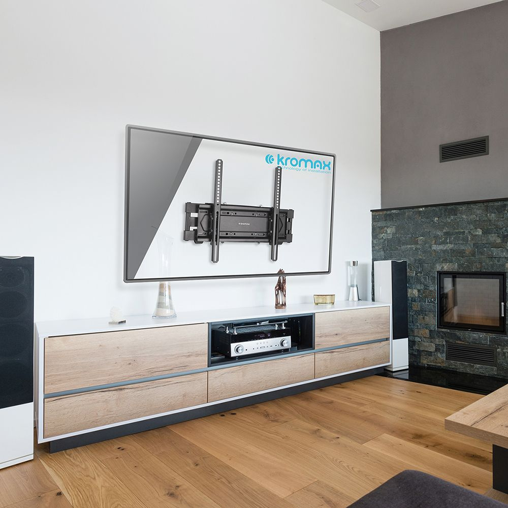 Кронштейн для телевизора Kromax PIXIS-L-2 черный 22"-65" макс.50кг настенный поворот и наклон