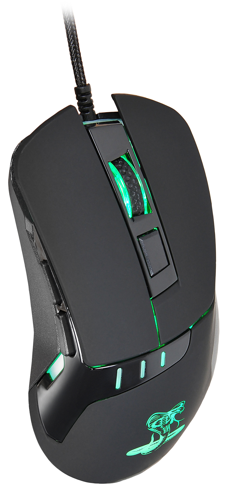 Мышь Оклик 865G Snake черный оптическая 2400dpi USB для ноутбука 6but (368643)