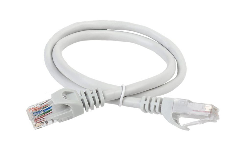 PC01-C6U-1M - Коммутационный шнур (патч-корд), кат.6 UTP, 1м, серый, ITK