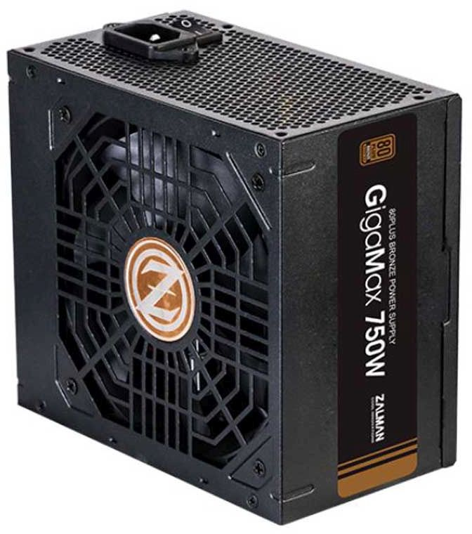 Блок питания Zalman ATX 750W ZM750-GVII 80+ bronze 24pin APFC 120mm fan 5xSATA RTL