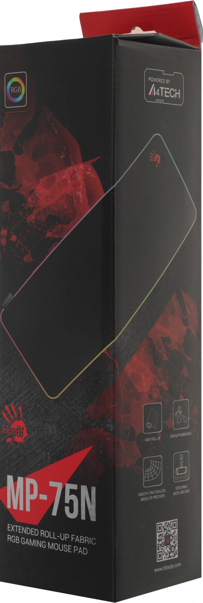 Коврик для мыши A4Tech Bloody MP-75N XL черный 750x300x4мм
