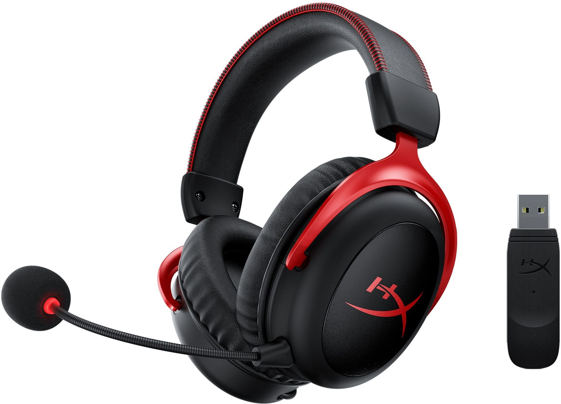 Наушники с микрофоном HyperX Cloud II (CL002) черный/красный мониторные Radio оголовье (4P5K4AA)