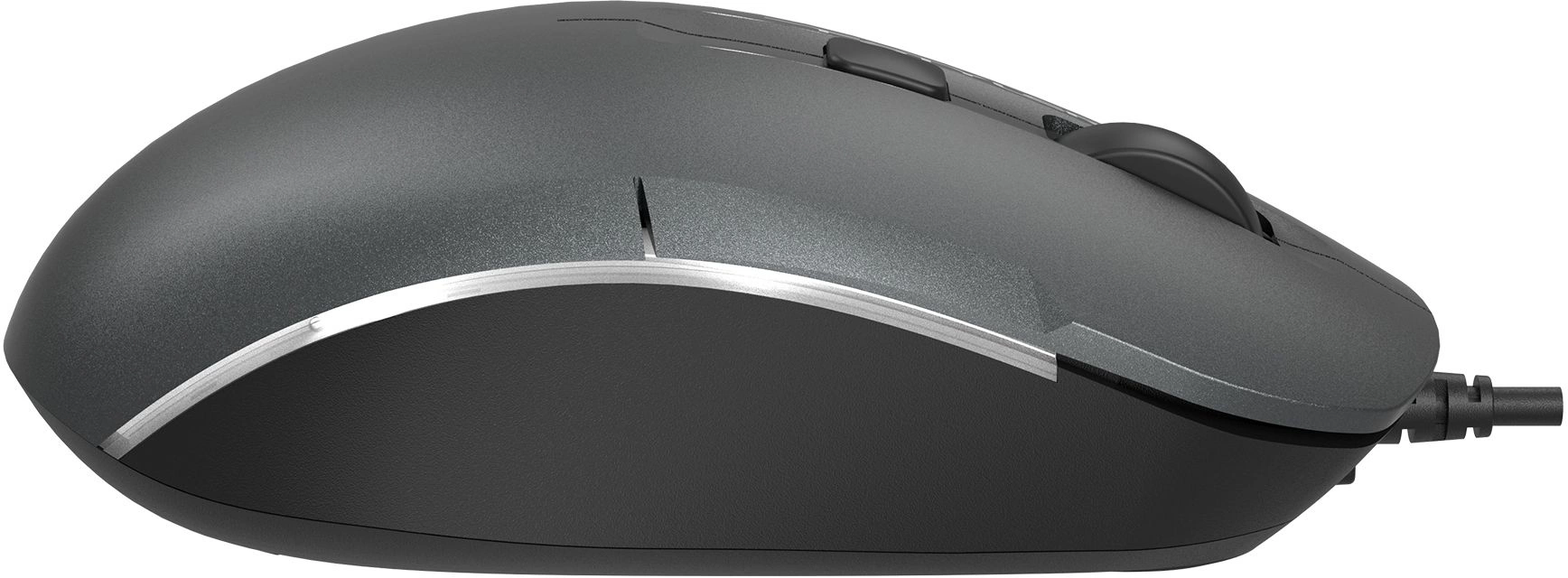 Мышь A4Tech Fstyler FM26 серый/черный оптическая 1600dpi USB для ноутбука 4but (FM26 USB (SMOKY GREY))