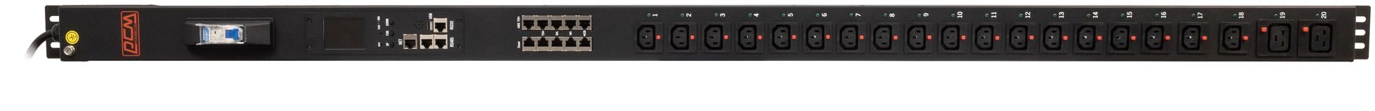 Блок распределения питания Powercom PDU-16AVMS20-18C13-2C19