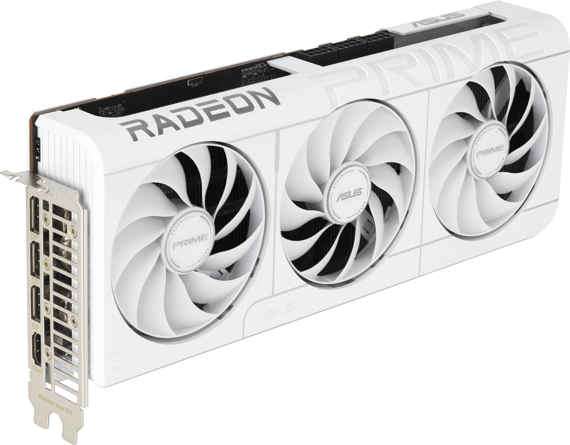 Видеокарта Asus PCI-E 5.0 PRIME-RX9070XT-O16GWHITE AMD Radeon RX 9070XT 16Gb 256bit GDDR6 2460/20000 HDMIx1 DPx3 HDCP Ret