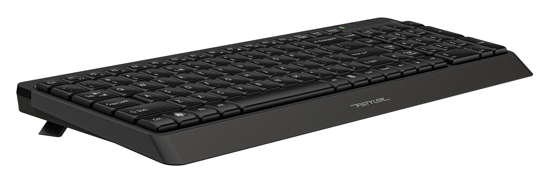 Клавиатура A4Tech FK15 черный USB (FK15 BLACK) кабель 1.5м