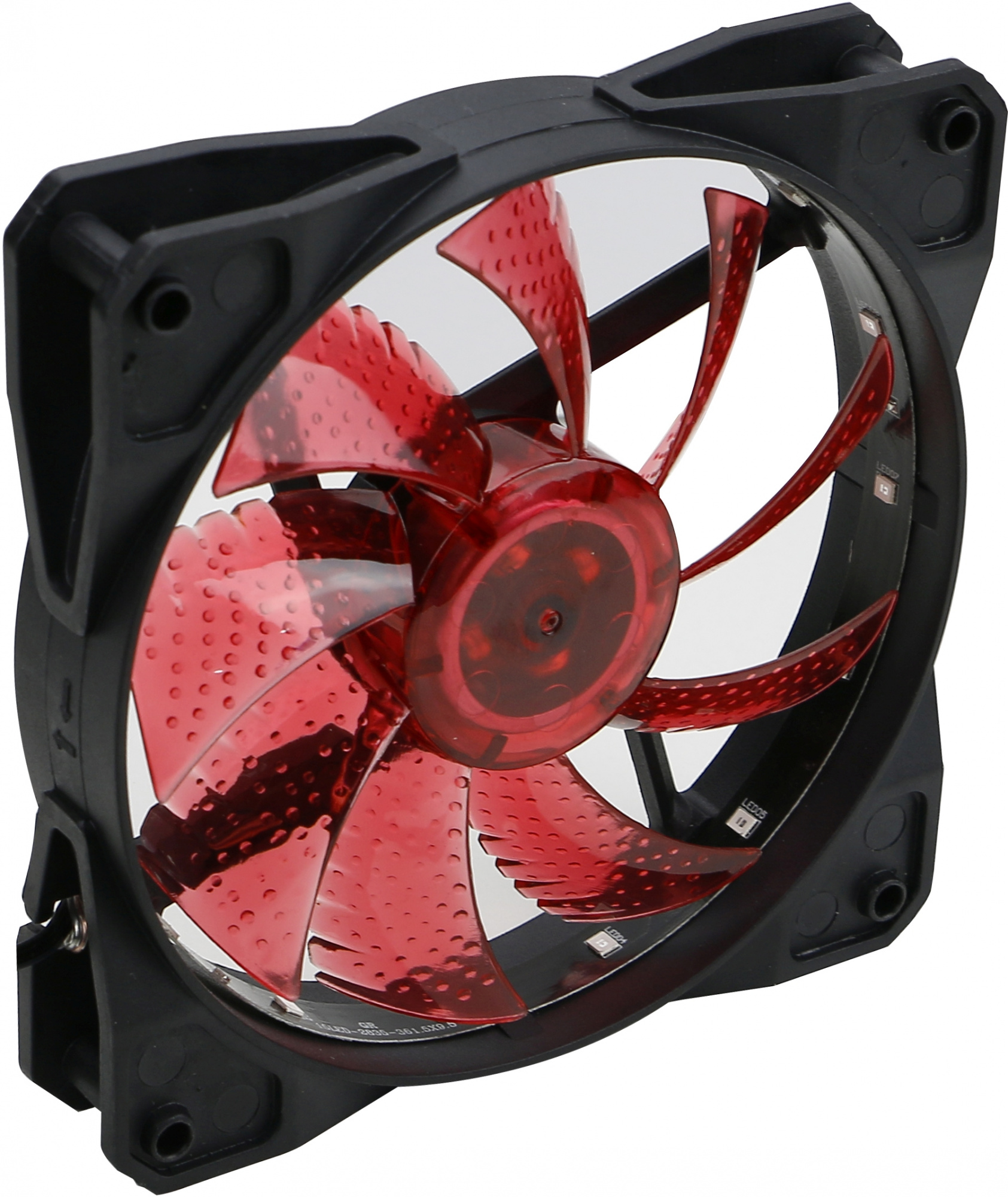 Вентилятор для корпуса Digma DFAN-LED-RED RGB 120х120x25 черный 3-pin 4-pin (Molex) 23дБ Ret