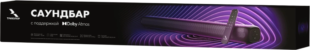 Саундбар Триколор TR-SB-02 2.0 100Вт черный