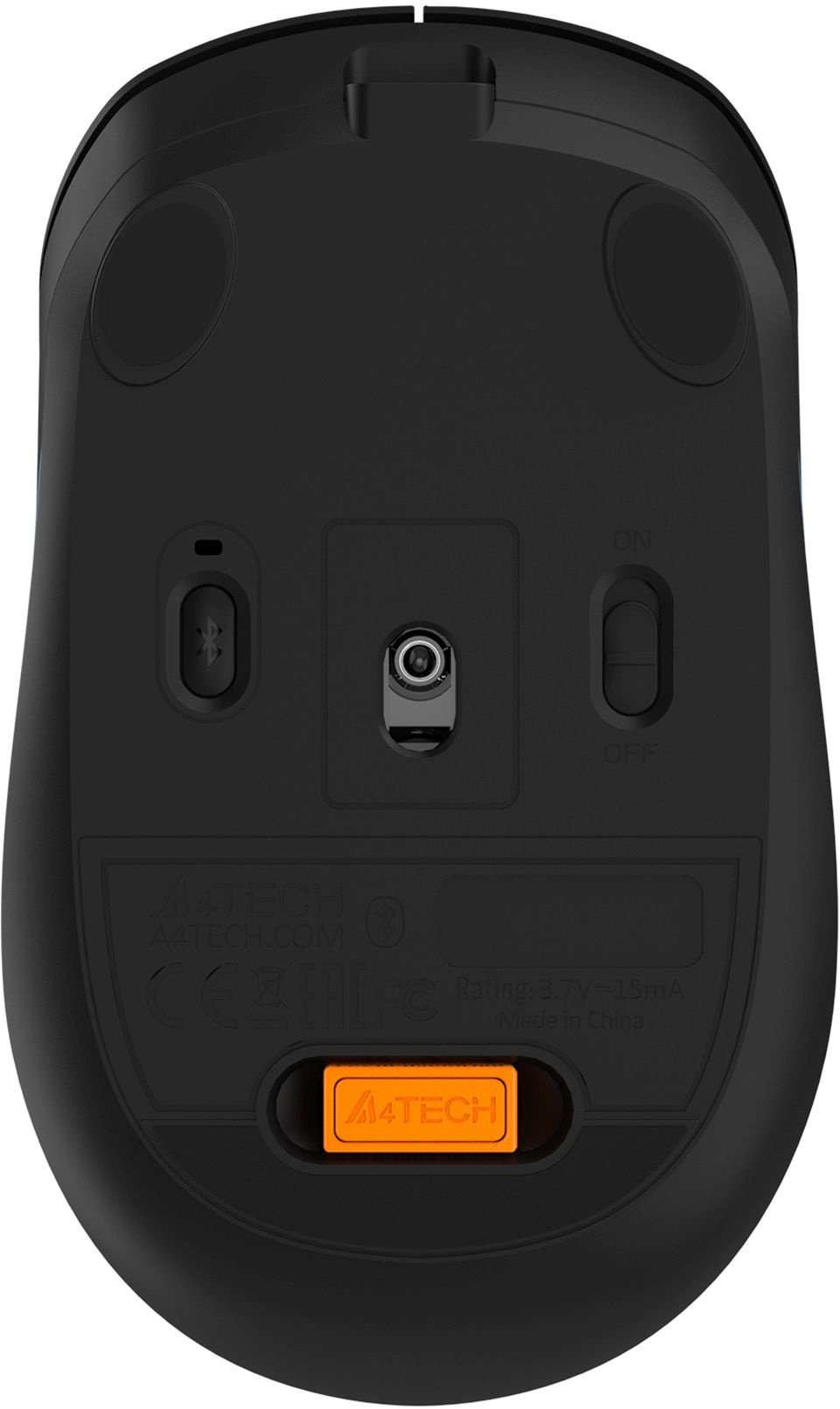 Мышь A4Tech Fstyler FB10CS черный/синий оптическая 2000dpi silent беспров. BT/Radio USB 4but (FB10CS USB ASH BLUE)