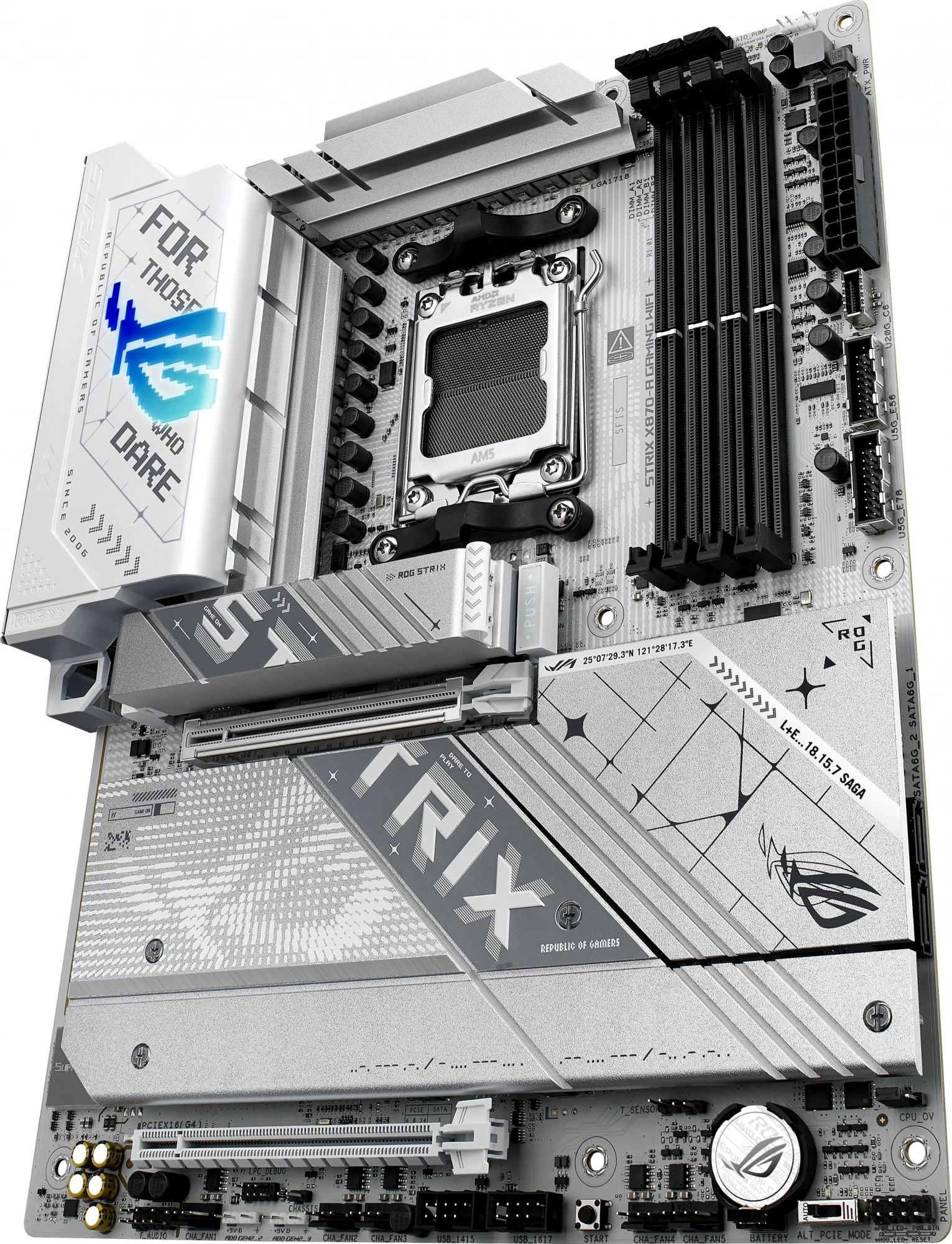 Материнская плата Asus ROG STRIX X870-A GAMING WIFI Socket AM5 AMD X870 4xDDR5 ATX AC`97 8ch(7.1) 2.5Gg RAID+HDMI+DP