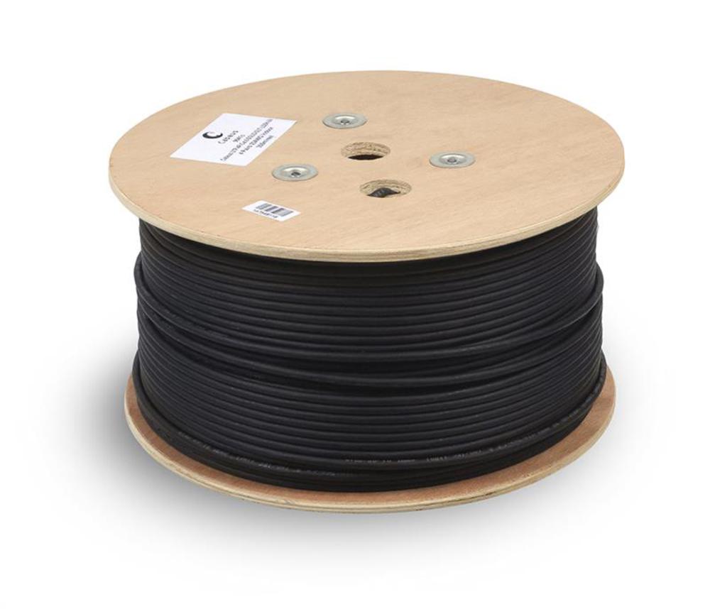 Cabeus FTP-4P-Cat.6-SOLID-OUT-LSZH-UV - Кабель витая пара экранированная FTP (F/UTP), категория 6, 4 пары (23 AWG), одножильный, для внутренней и внешней прокладки, LSZH-UV, (305 м)
