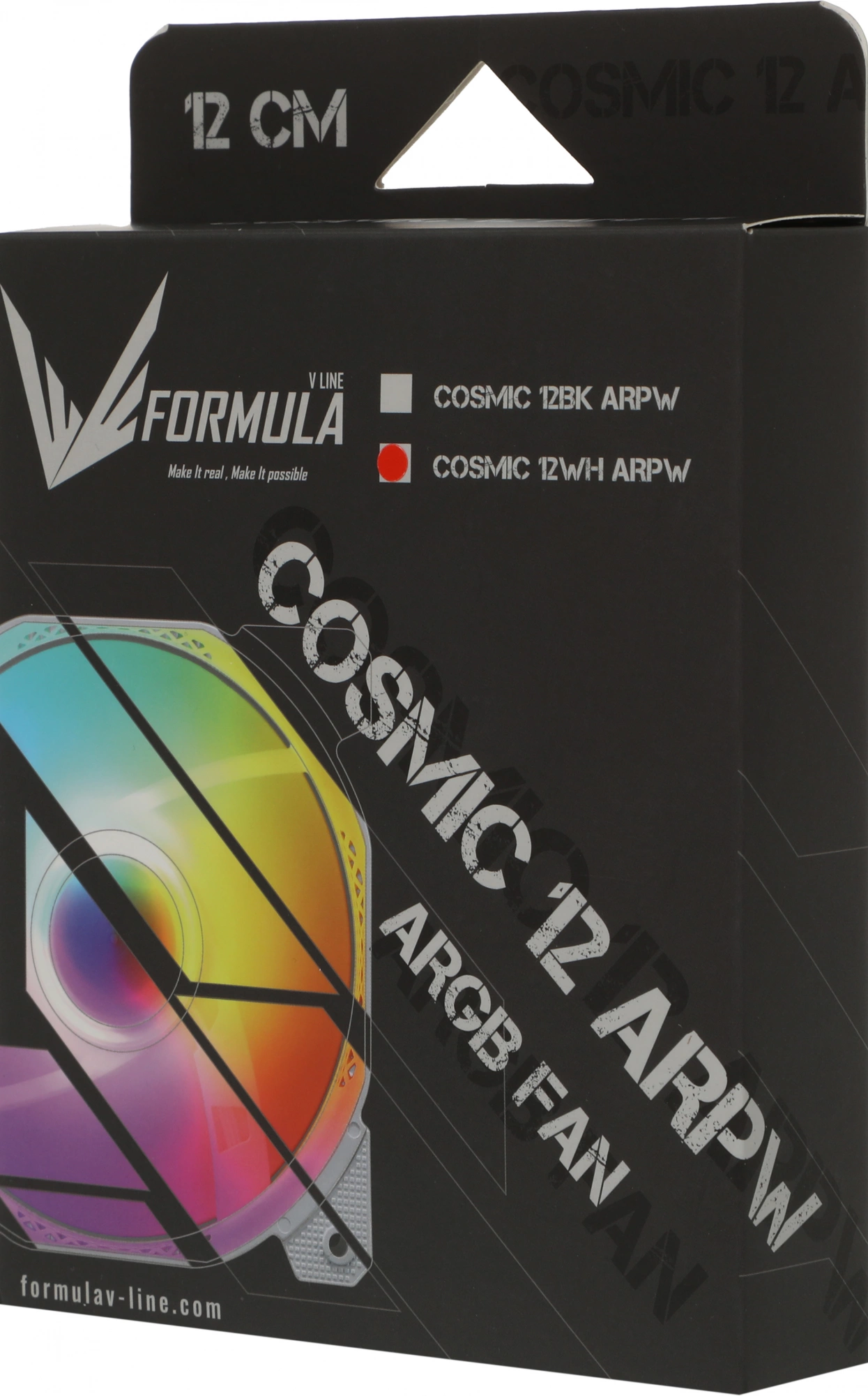 Вентилятор для корпуса Formula Cosmic 12WH ARGB 120х120x25 белый 4-pin 26.8дБ (COSMIC 12WH ARPW) Ret