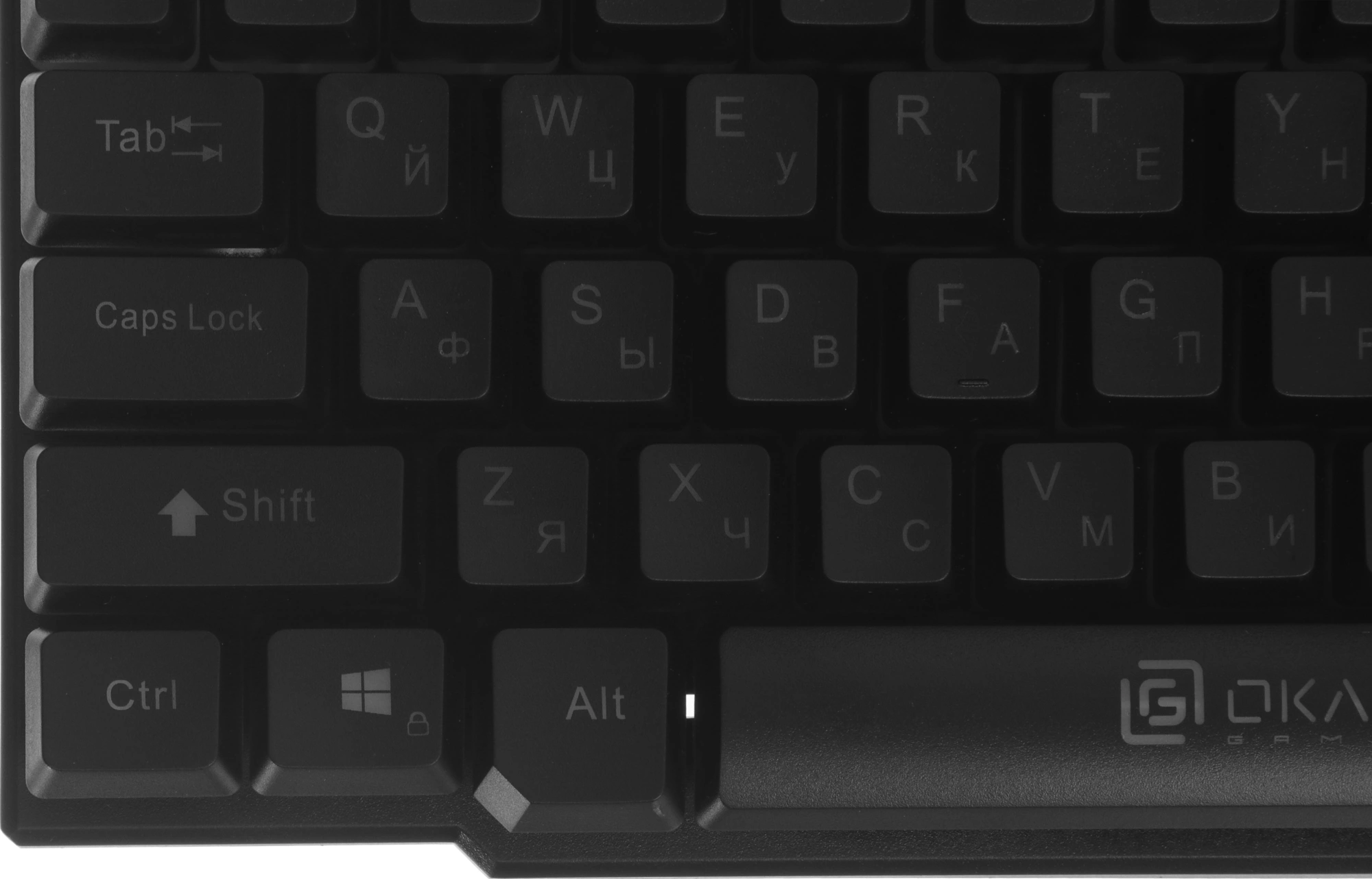 Клавиатура Оклик 780G SLAYER черный USB for gamer LED