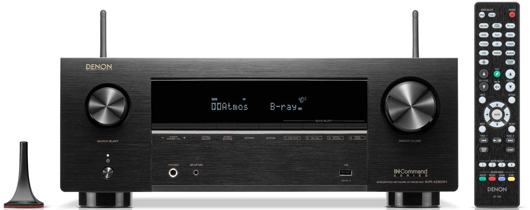 Ресивер AV Denon AVR-X2800H 7.2 черный