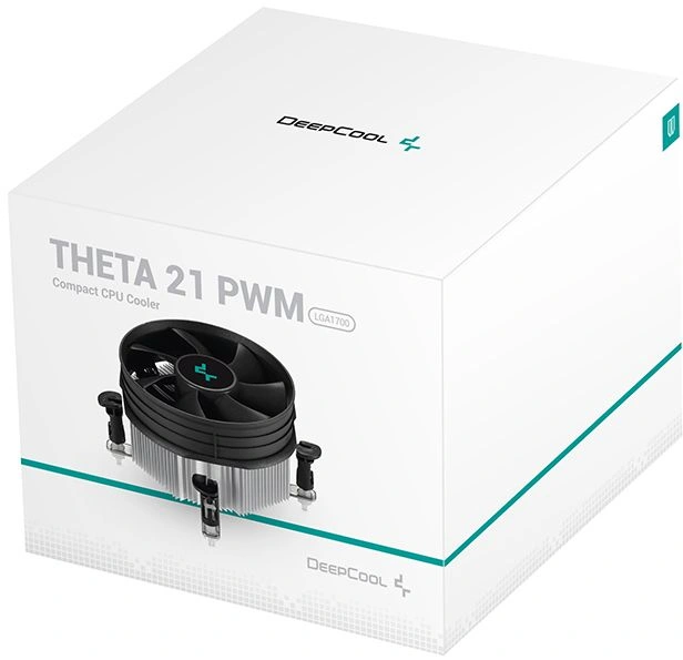 Устройство охлаждения(кулер) Deepcool Theta 21 PWM Soc-1700/1851 серебристый/черный 4-pin 30.2dB Al 95W 256gr Ret (DP-ICAP-T21P-17)