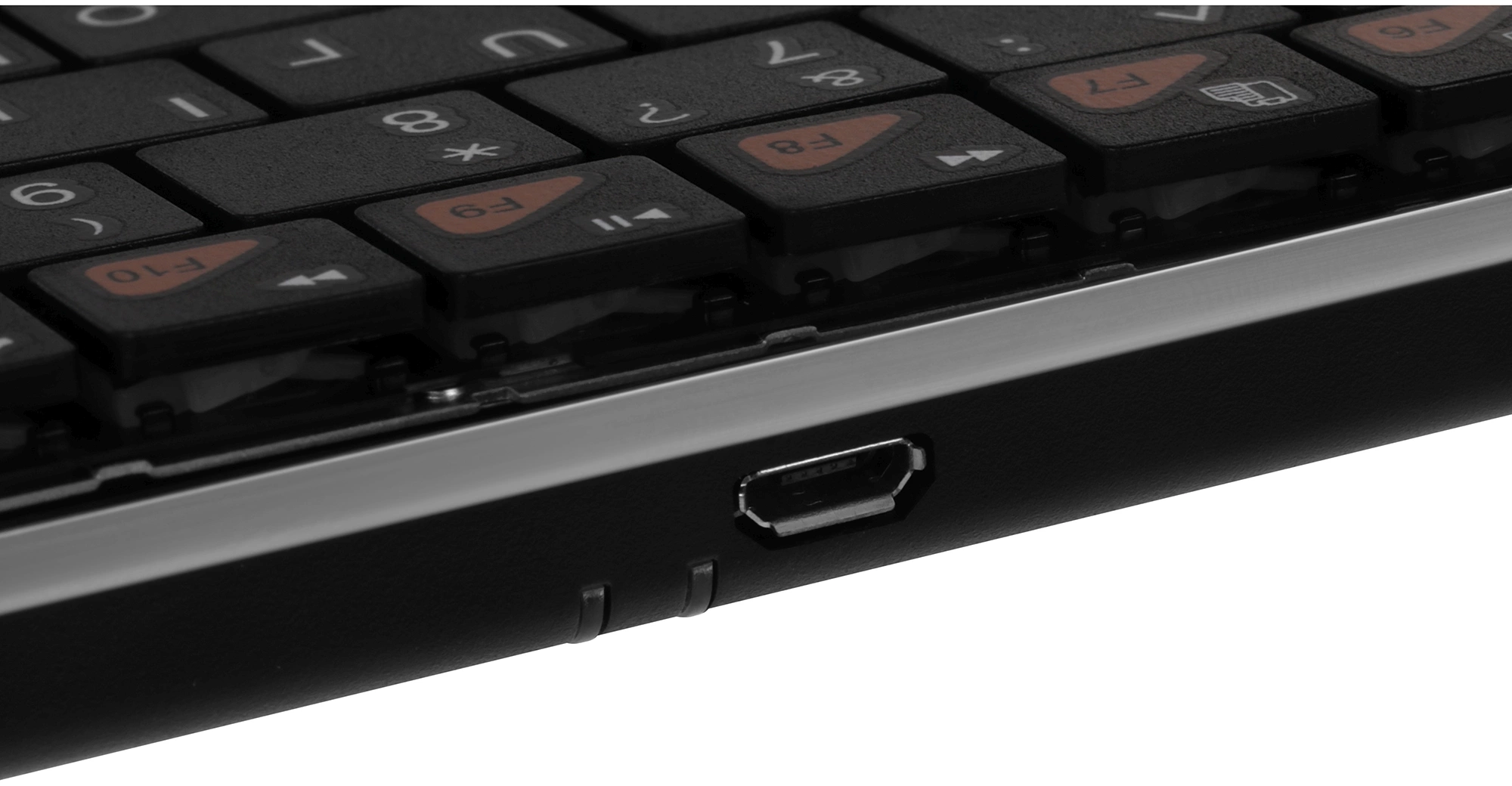 Клавиатура Оклик 840S черный USB беспроводная BT slim (754787)