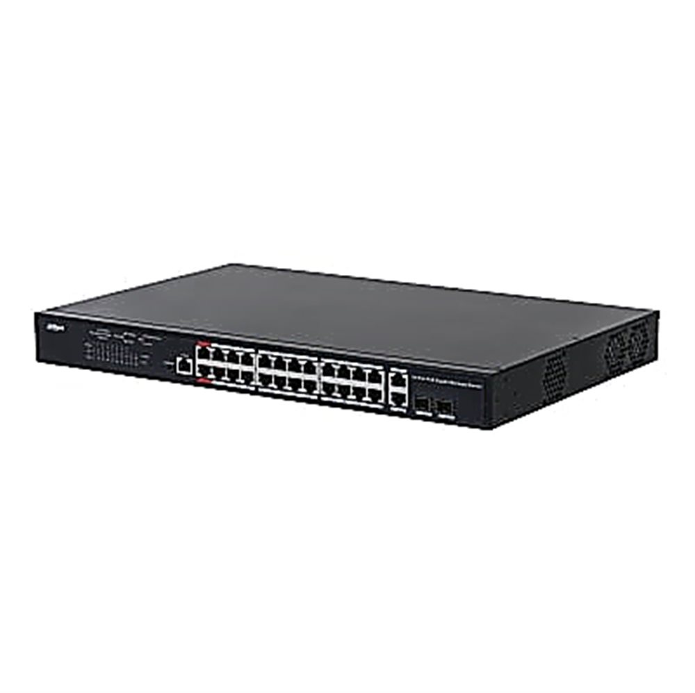 DH-PFS4226-24GT-370 - Коммутатор Dahua, 24-портовый гигабитный управляемый с PoE, уровень L2