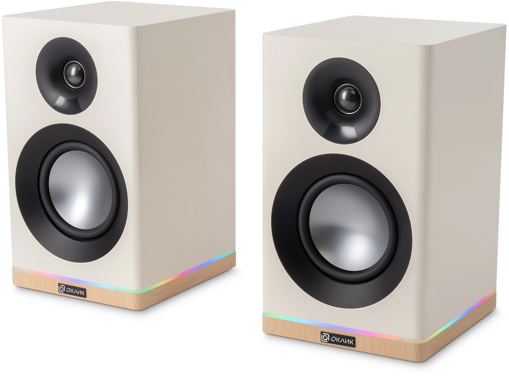 Колонки Оклик OK-605A 2.0 белый 60Вт BT