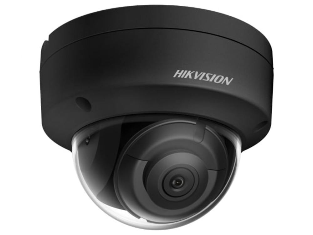 DS-2CD2123G2-IS(2.8mm)(D)(BLACK) - 2Мп уличная купольная IP-камера с EXIR-подсветкой до 30м и технологией AcuSense