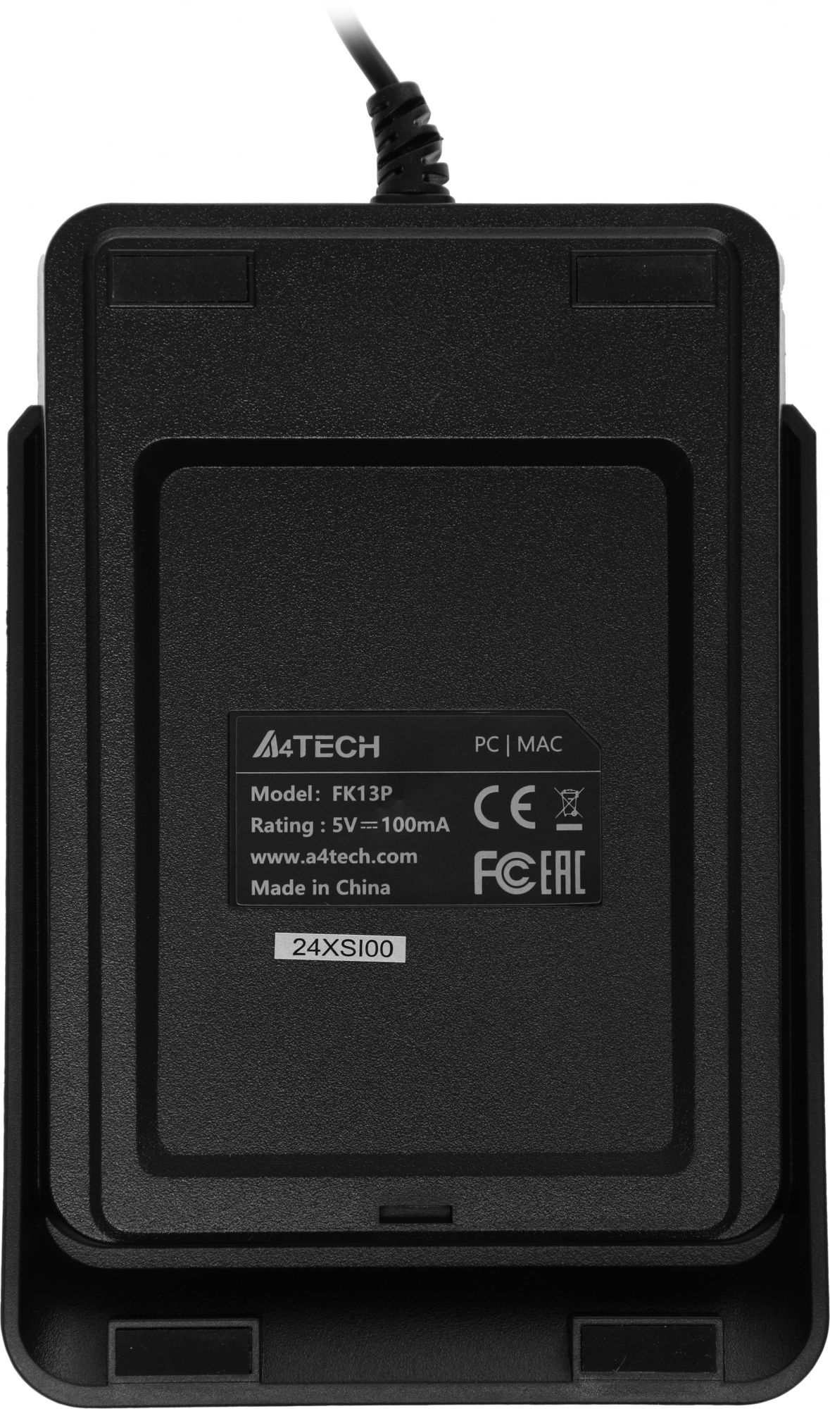 Числовой блок A4Tech FK13P черный USB slim для ноутбука (FK13P BLACK) кабель 1.5м