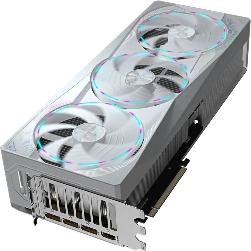 Видеокарта Gigabyte PCI-E 5.0 GV-N5080AORUSM ICE-16GD 1.0 NVIDIA GeForce RTX 5080 16Gb 256bit GDDR7 2805/30000 HDMIx1 DPx3 HDCP Ret