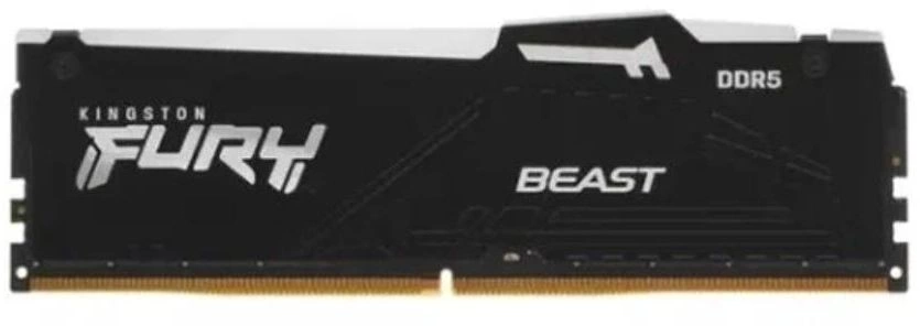 Память DDR5 32Gb 5200MHz Kingston KF552C40BBA-32 Fury Beast Black RGB RTL Gaming PC5-41600 CL40 DIMM 288-pin 1.25В dual rank с радиатором Ret