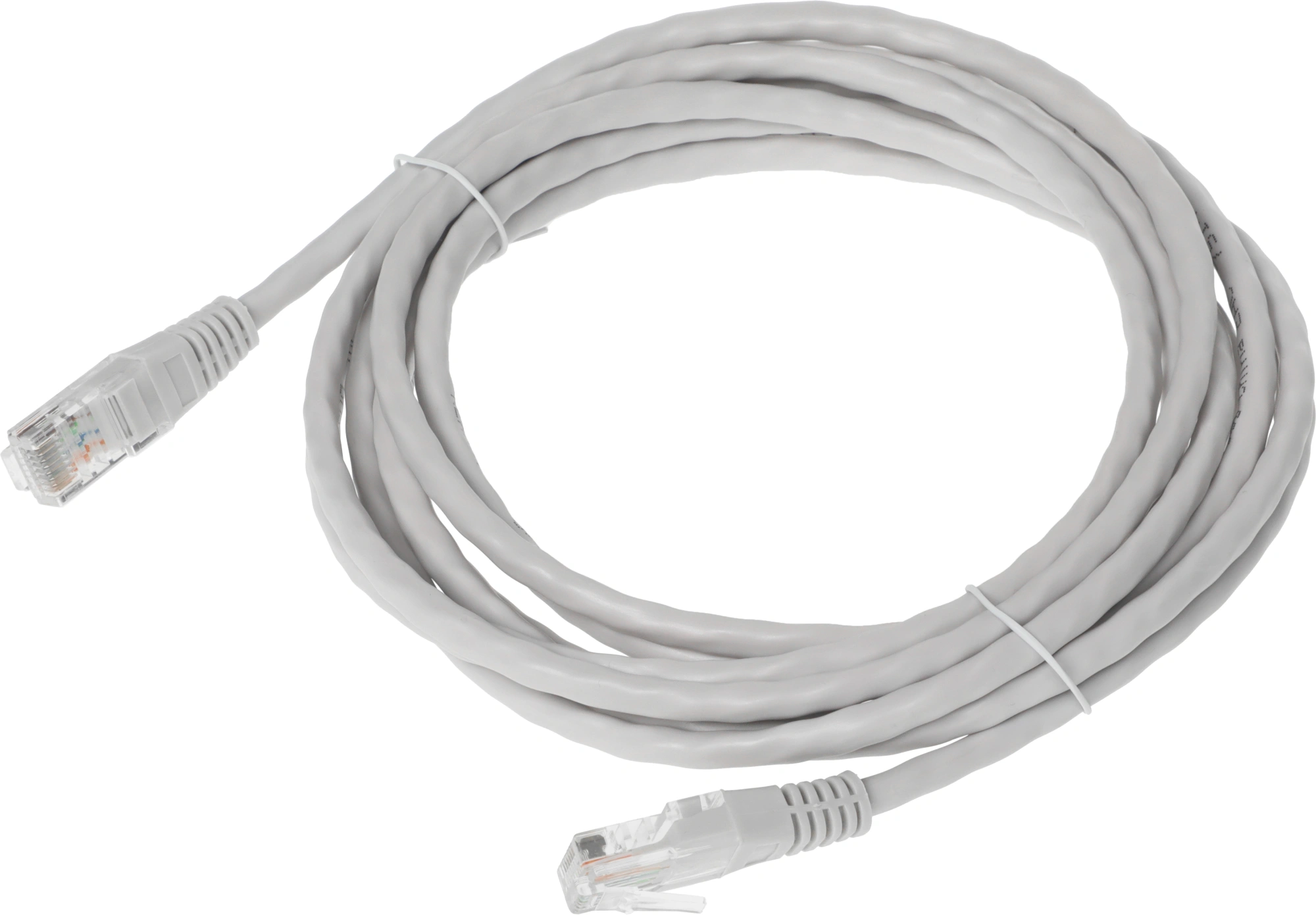 Патч-корд Rexant 18-1006 UTP RJ-45 вил.-вилка RJ-45 кат.5E 3м серый ПВХ