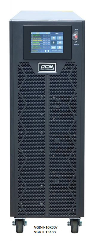 Источник бесперебойного питания Powercom VGD-II-10K33 10000Вт 10000ВА черный без батареи