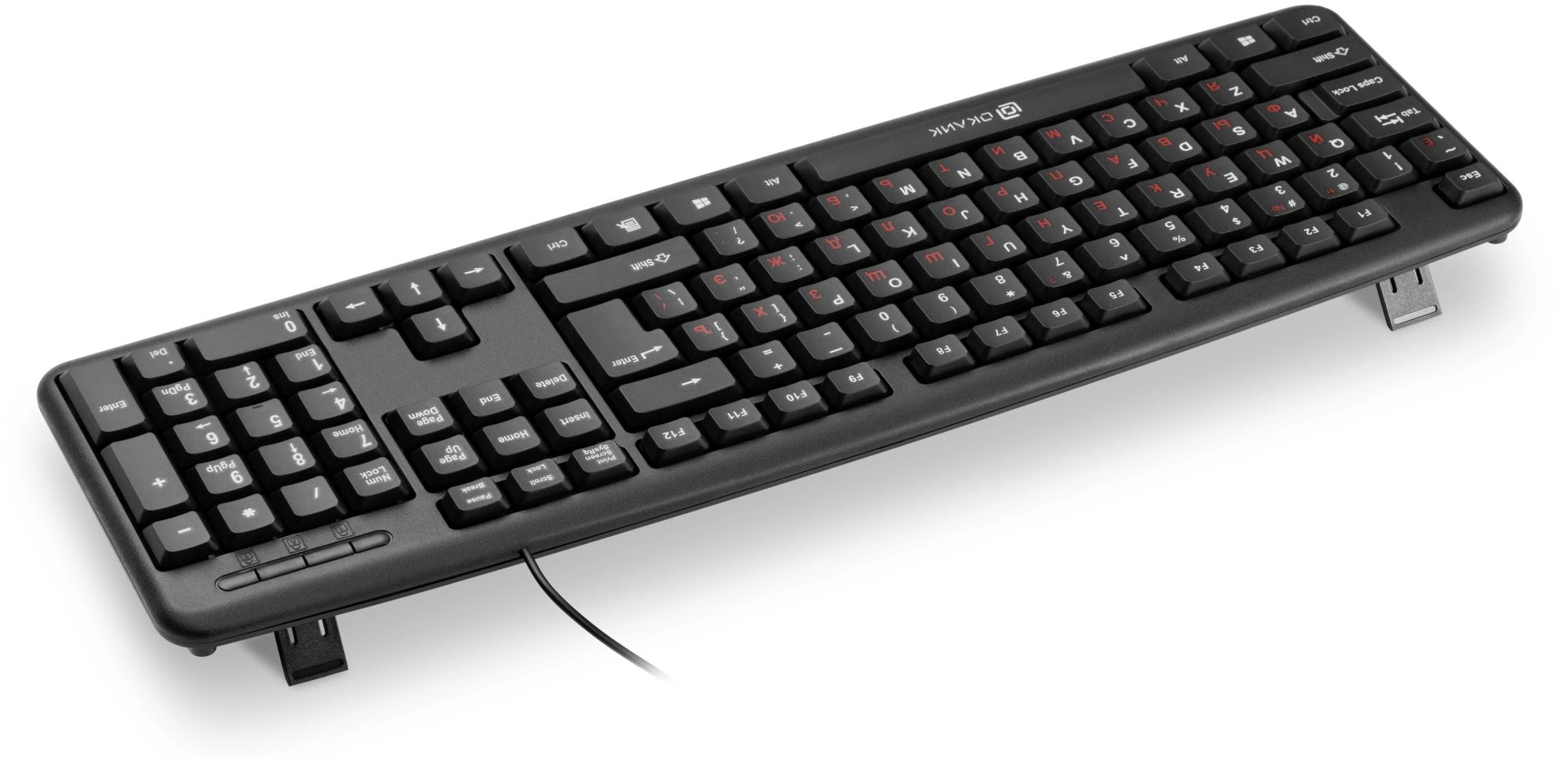 Клавиатура Оклик 90MV2 черный USB (1185967)