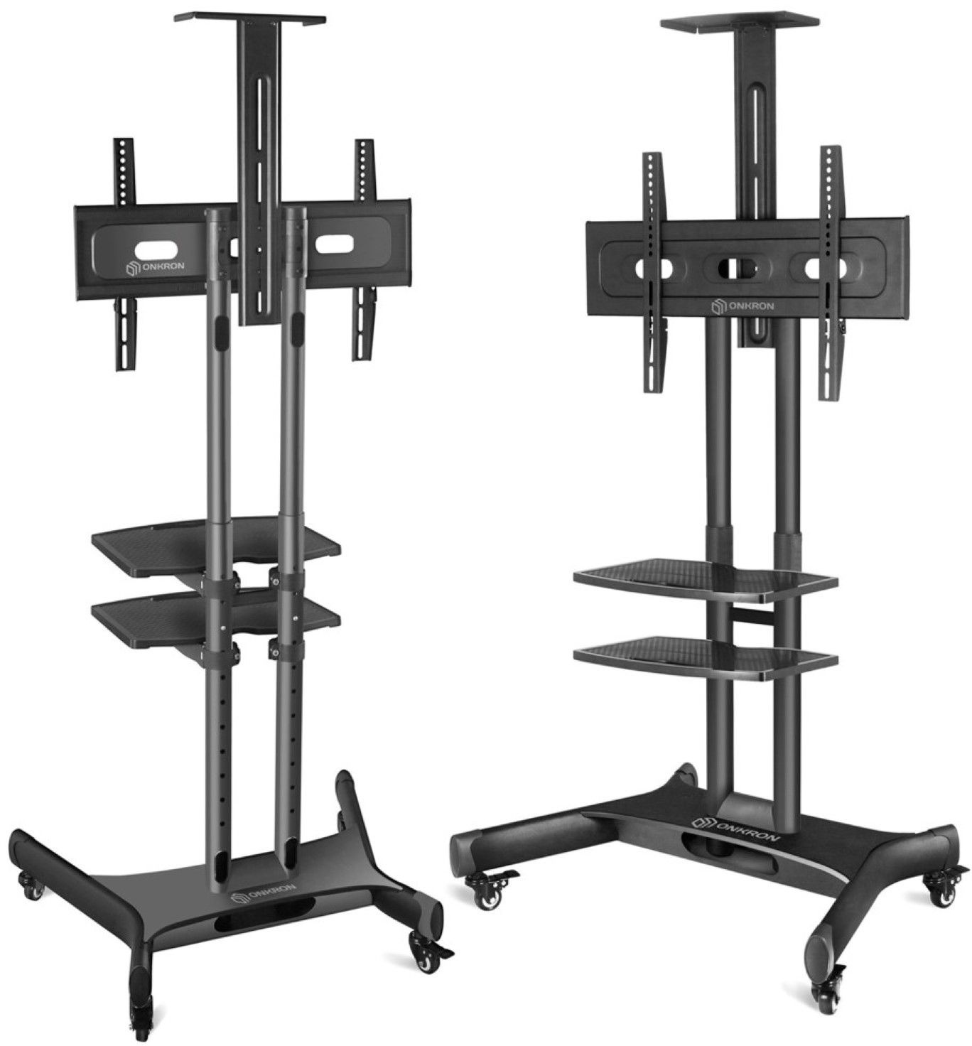 Стойка для телевизора Onkron TS1552 черный 40"-70" макс.60.5кг напольный мобильный
