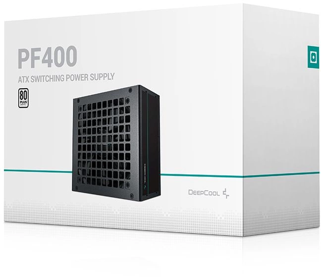 Блок питания Deepcool ATX 400W PF400 80+ white (20+4pin) APFC 120mm fan 6xSATA RTL
