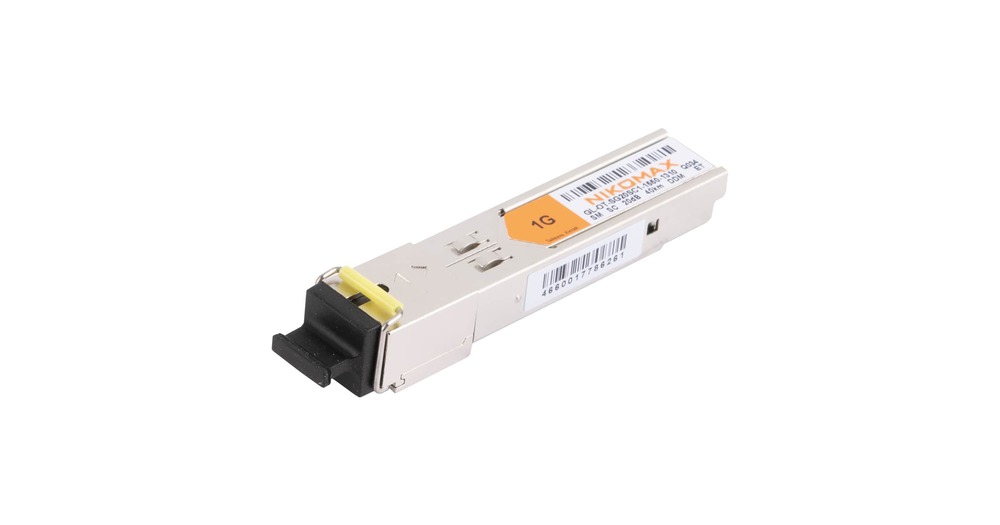 GL-OT-SG20SC1-1550-1310 - Модуль NIKOMAX SFP, WDM, 1,25Гбит/c, одно волокно SM, SC, Tx:1550/Rx:1310 нм, DDM, 20 дБ (до 40 км)