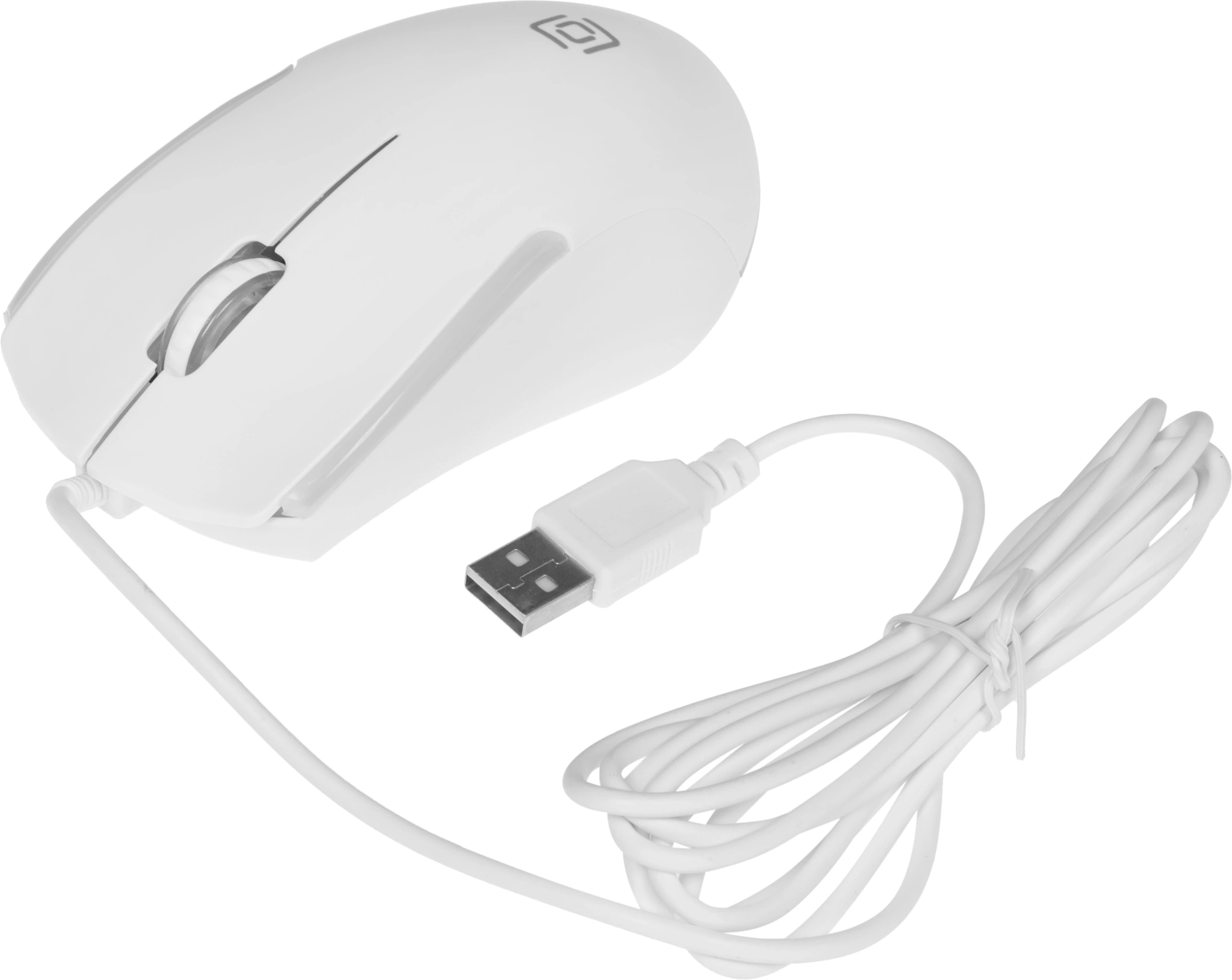 Мышь Оклик 245M белый оптическая 1000dpi USB 3but (471480)