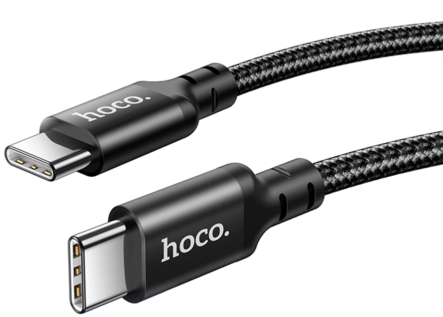 Кабель Hoco X14 TYPE-C TO TYPE-C(52215) USB Type-C (m)-USB Type-C (m) 1м черный