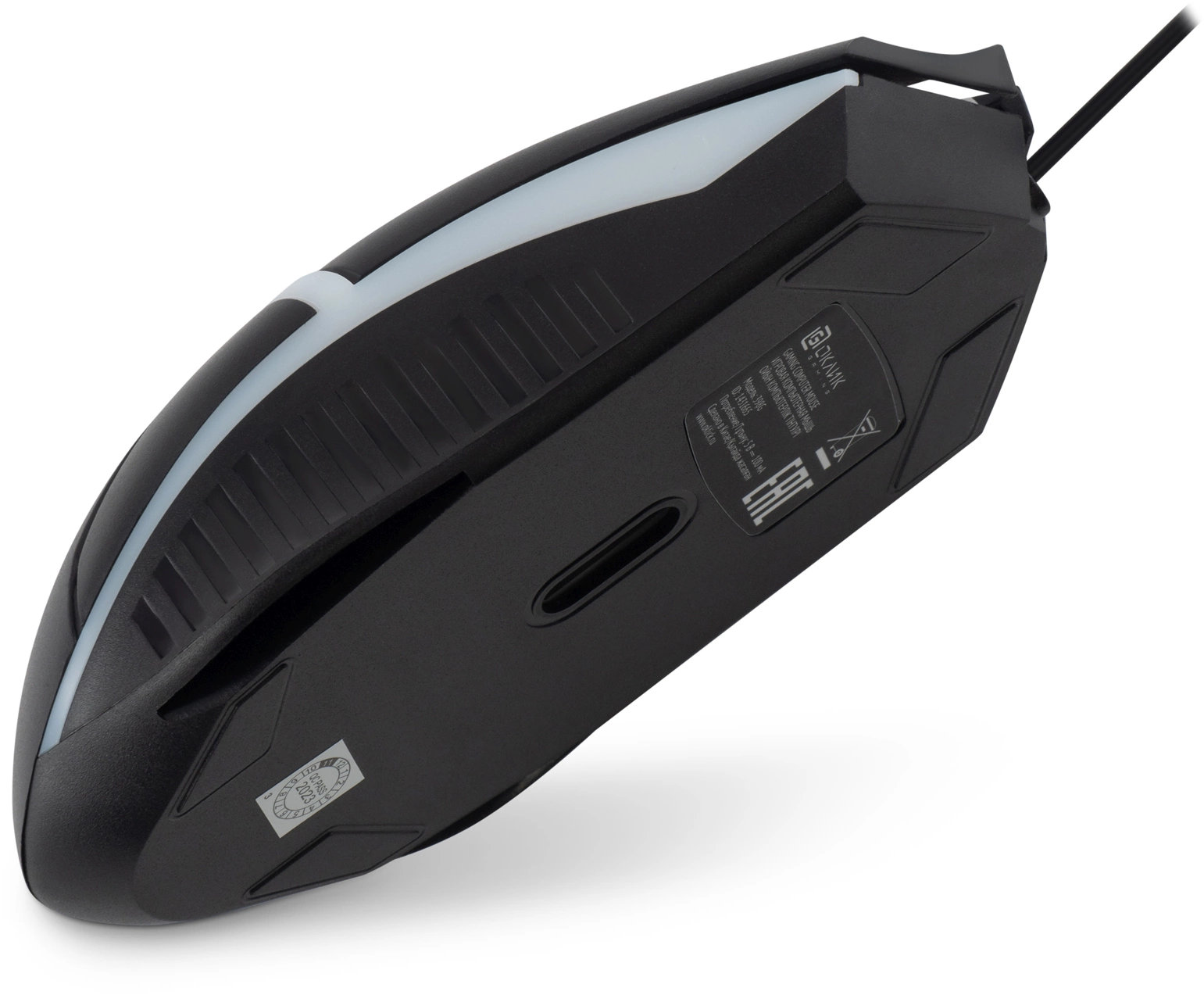 Мышь Оклик 398G черный оптическая 2400dpi USB для ноутбука 4but (1431665)