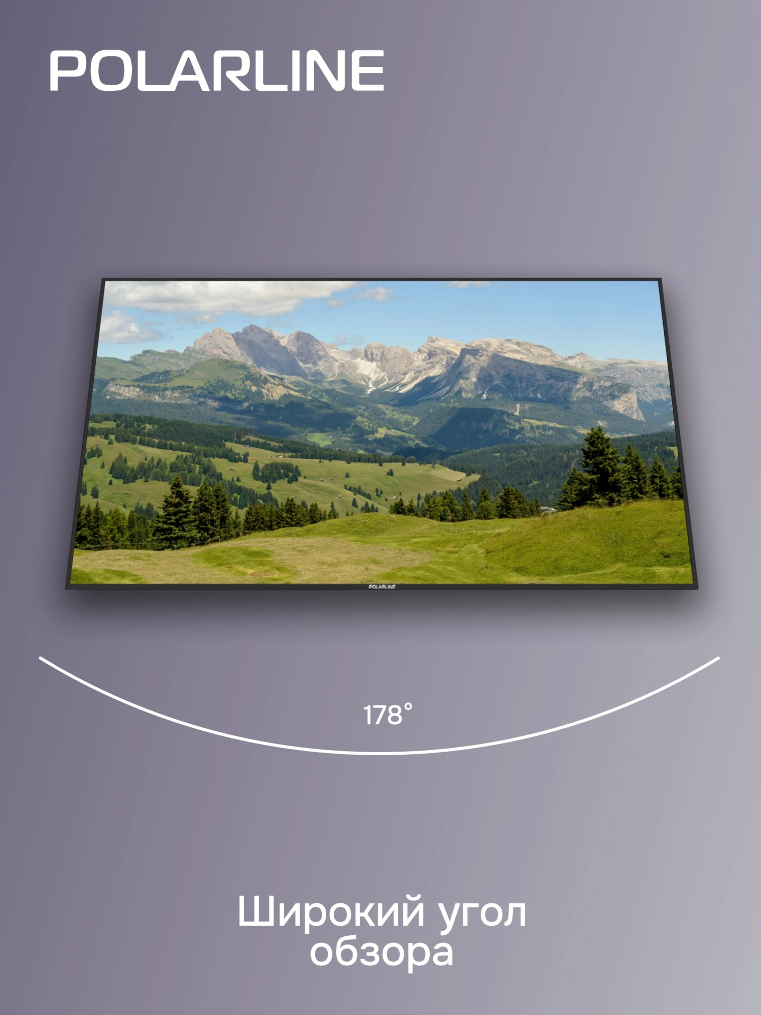 Телевизор LED PolarLine 55" 55PU11TC-SM черный 4K Ultra HD 60Hz DVB-T DVB-T2 DVB-C DVB-S2 USB WiFi Smart TV (RUS)