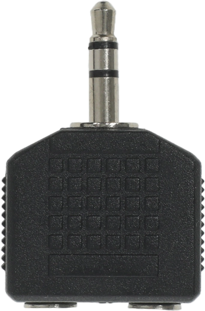 Адаптер аудио Ningbo Headphone Splitter 2xJack 3.5 (f)/Jack 3.5 (m) черный (JAAA095-B)