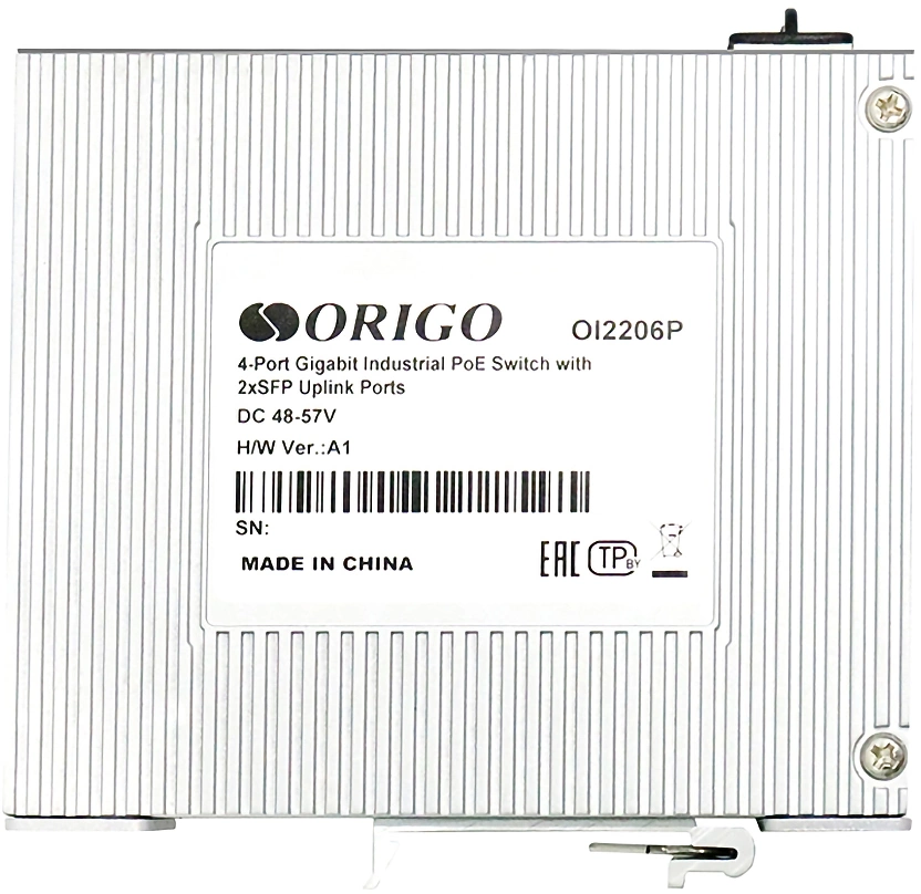 Коммутатор Origo OI2206P/120W OI2206P/120W/A1A (L2) 4x1Гбит/с 2SFP 4PoE 4PoE+ 120W неуправляемый