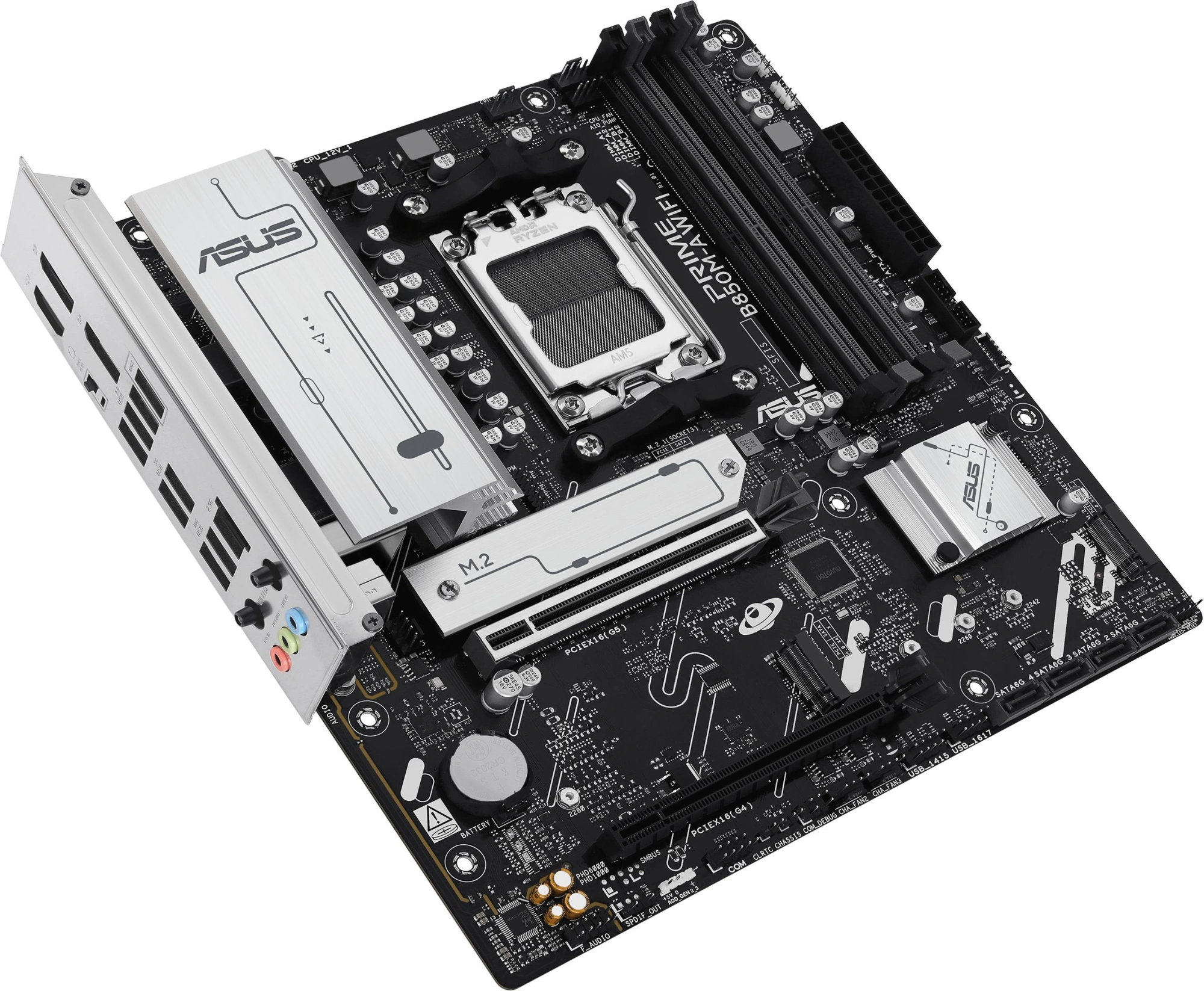 Материнская плата Asus PRIME B850M-A WIFI Socket AM5 AMD B850 4xDDR5 mATX AC`97 8ch(7.1) 2.5Gg RAID+VGA+HDMI+DP