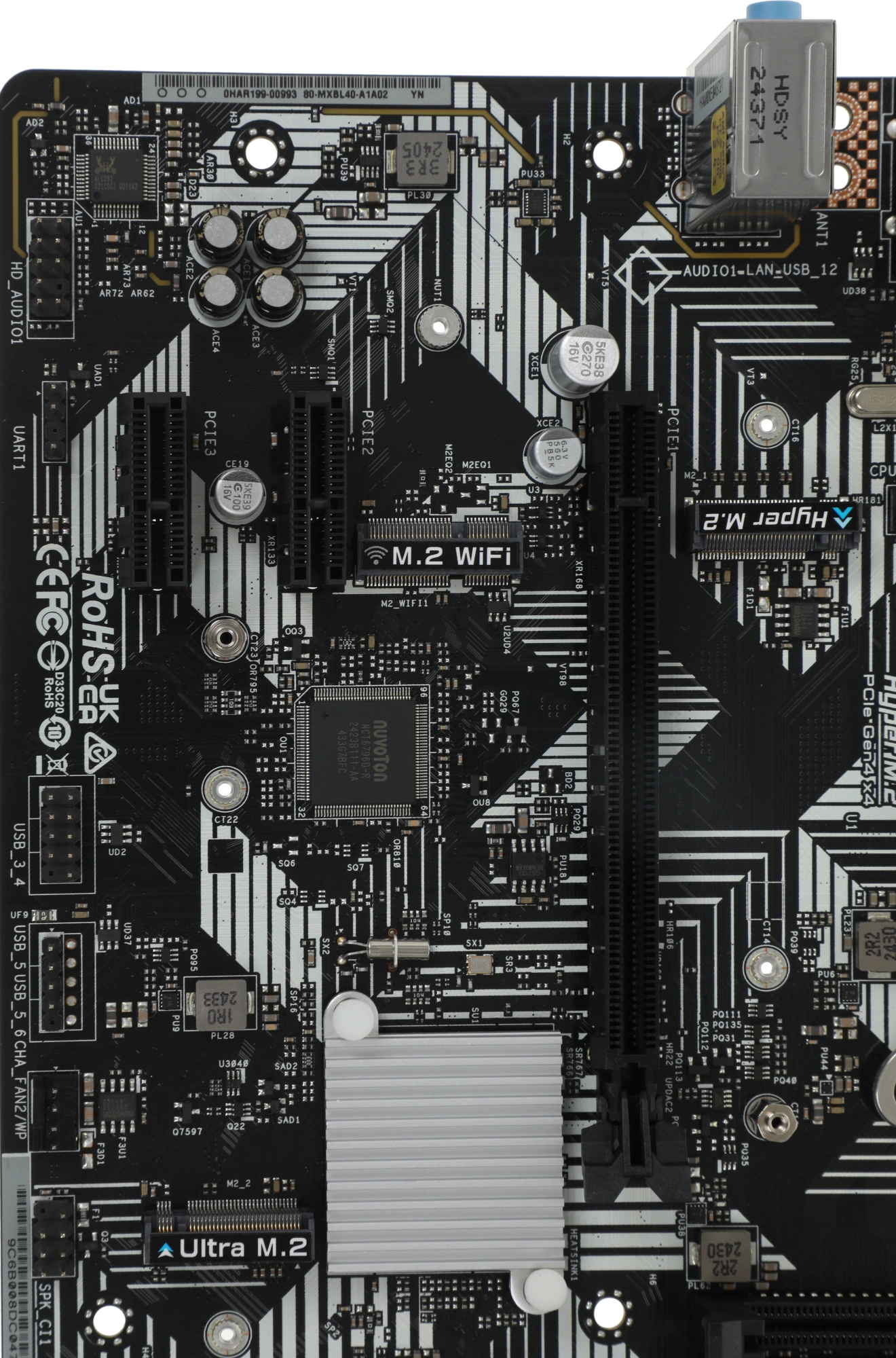 Материнская плата Asrock B760M-HDV/M.2 D4 Soc-1700 Intel B760 2xDDR4 mATX AC`97 8ch(7.1) GbLAN RAID+VGA+HDMI+DP