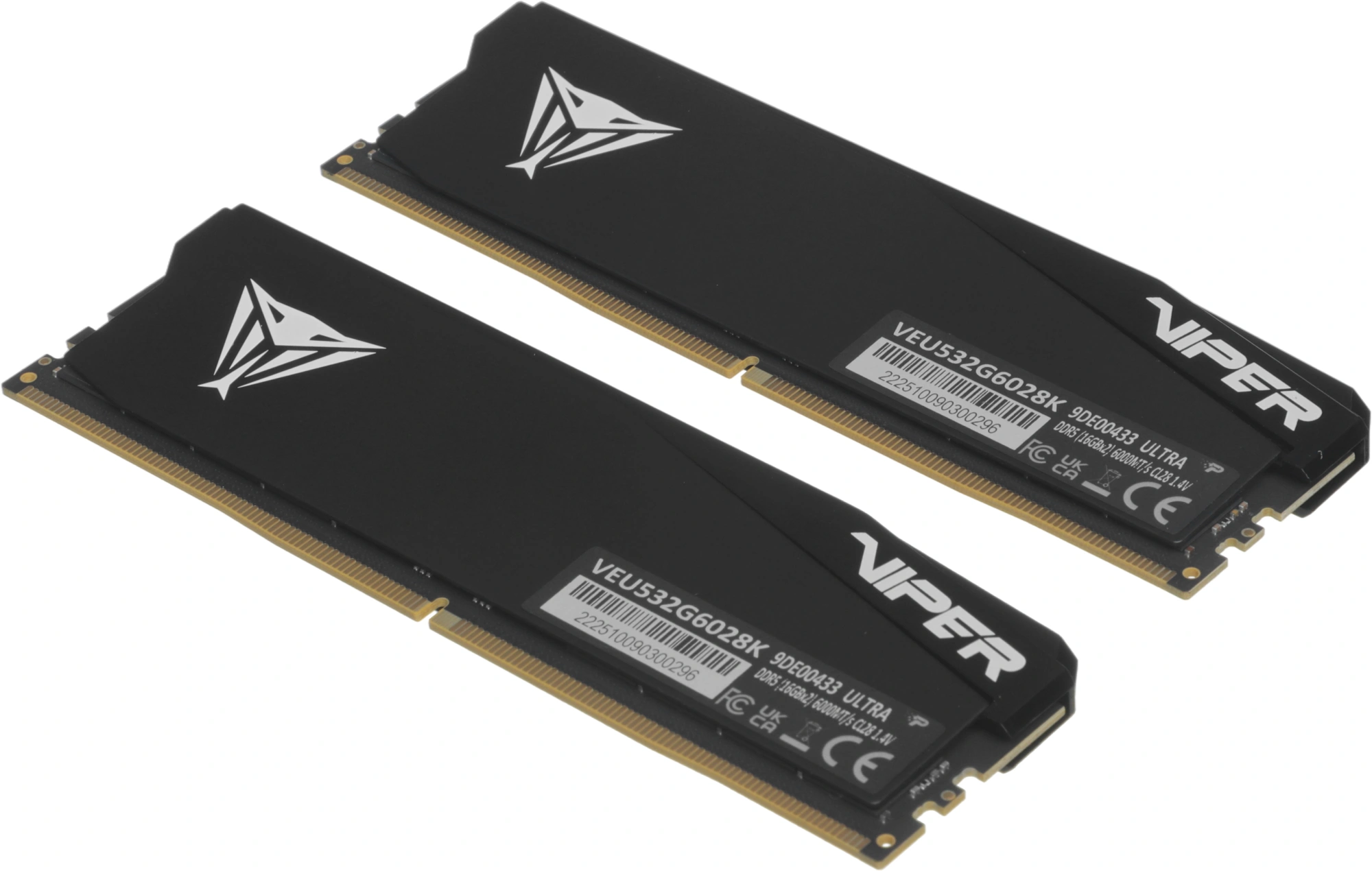 Память DDR5 2x16GB 6000MHz Patriot VEU532G6028K Viper Elite 5 Ultra RTL Gaming PC5-48000 CL28 DIMM 288-pin 1.4В kit single rank с радиатором Ret