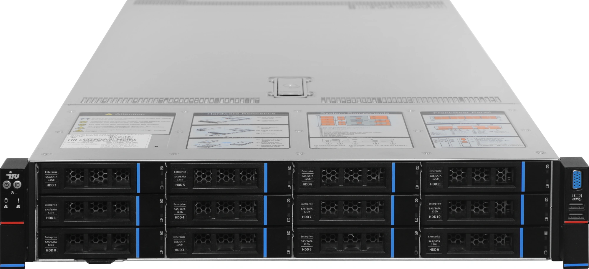 Сервер IRU Rock G2212IG4 2x4410T 4x32Gb 9361-8I SGL AST2600 2xGigEth 2x1600W w/o OS (2127944)