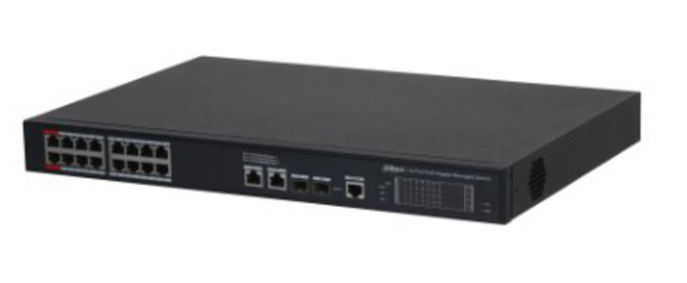 DH-S4220-16GT-190 - 16-портовый гигабитный управляемый коммутатор с PoE, уровень L2
