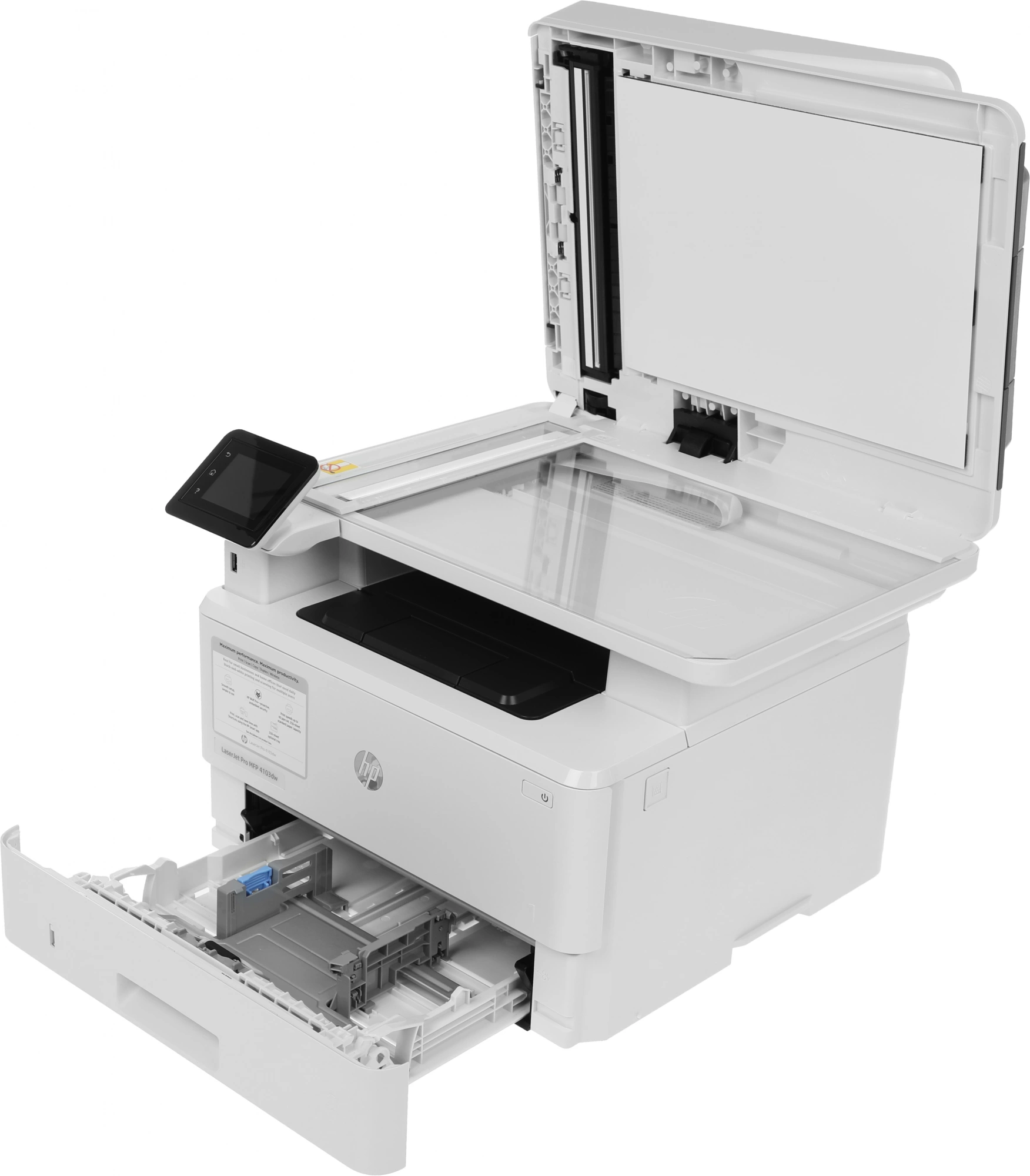 МФУ лазерный HP LaserJet Pro 4103dw (2Z627A) A4 Duplex Net WiFi белый