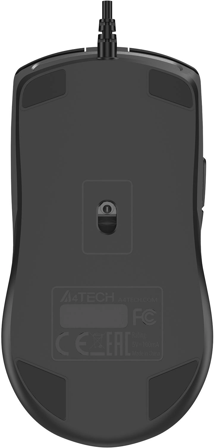 Мышь A4Tech Fstyler FM50S Plus черный оптическая 4000dpi silent USB 7but