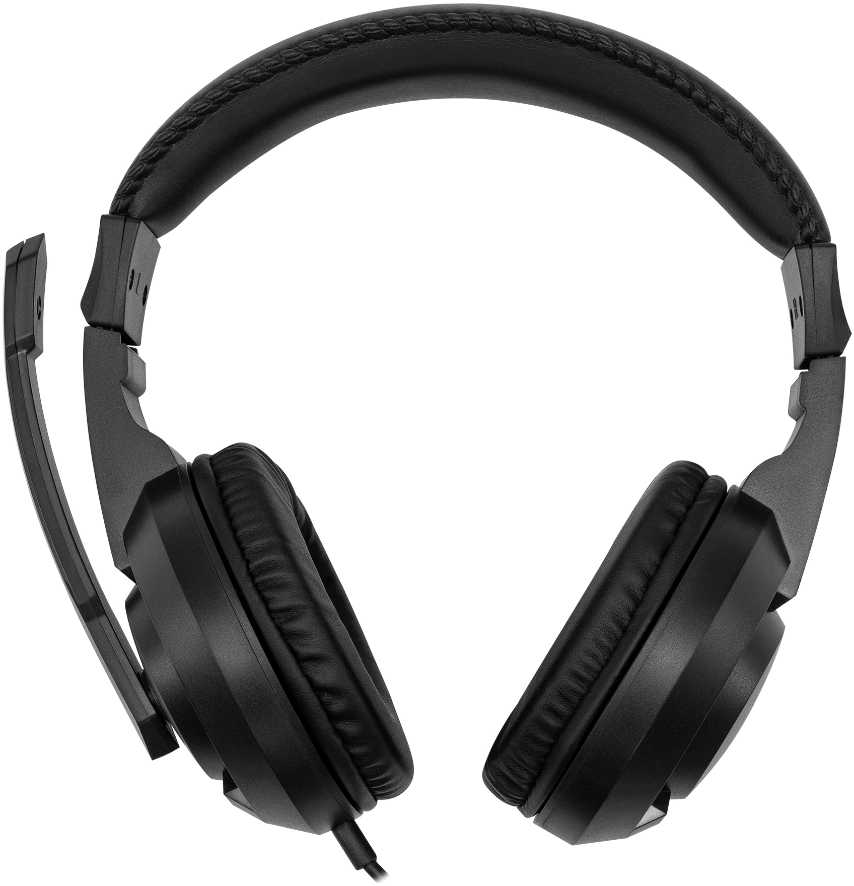 Наушники с микрофоном Оклик HS-L315G черный 1.8м накладные USB оголовье (2007552)