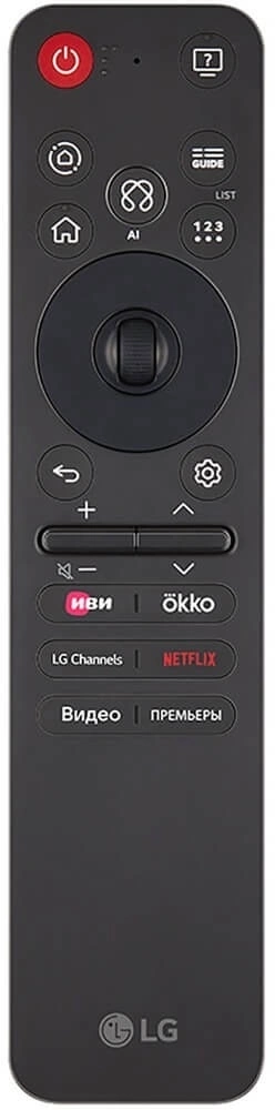 Телевизор LED LG 75" 75QNED80A6A.ARUG черный титан 4K Ultra HD 60Hz DVB-T DVB-T2 DVB-C DVB-S DVB-S2 USB WiFi Smart TV