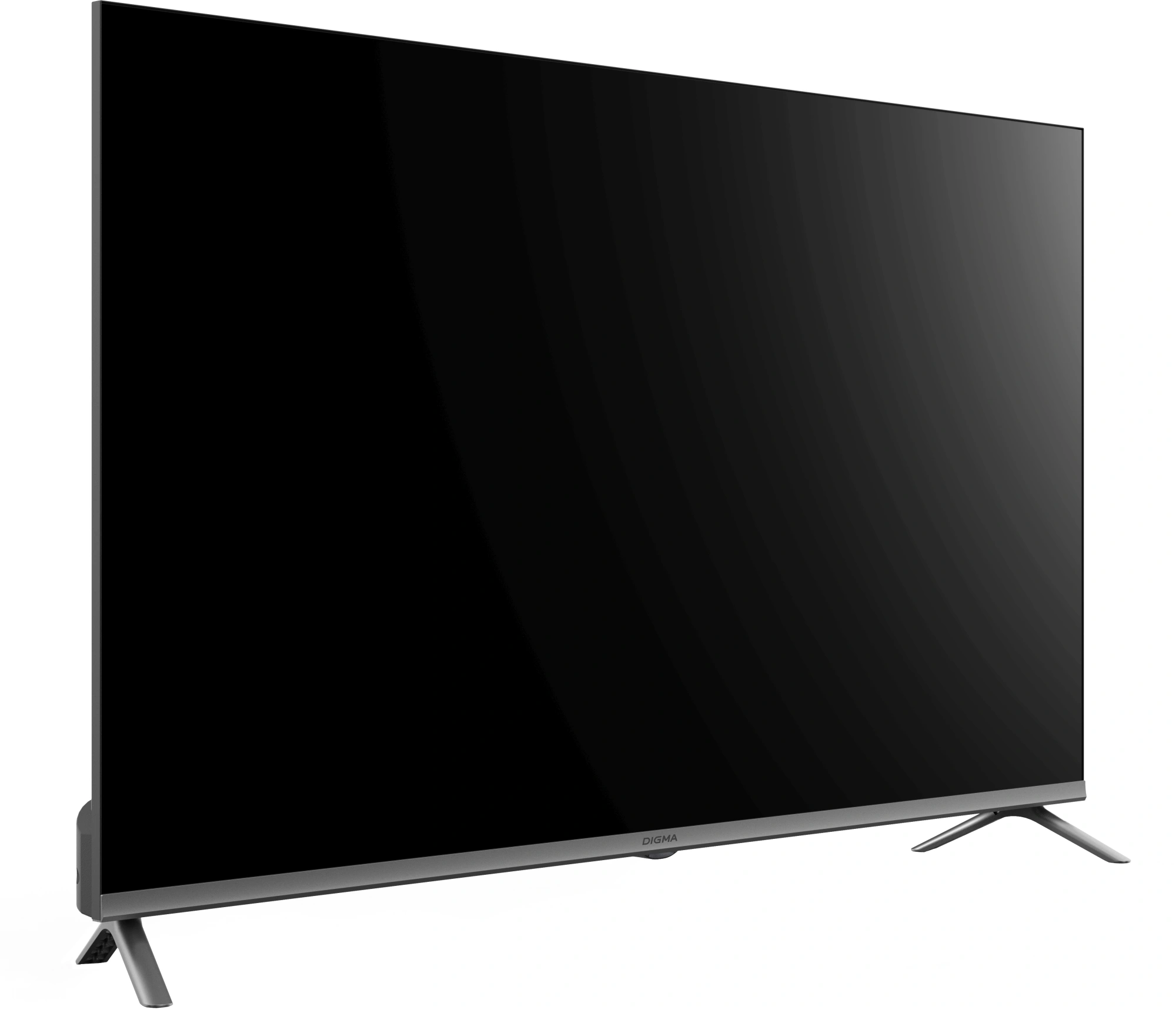 Телевизор LED Digma 43" DM-LED43UBB41 Android TV Frameless Metal темно-серебристый/серый 4K Ultra HD 60Hz DVB-T DVB-T2 DVB-C DVB-S DVB-S2 USB WiFi Smart TV