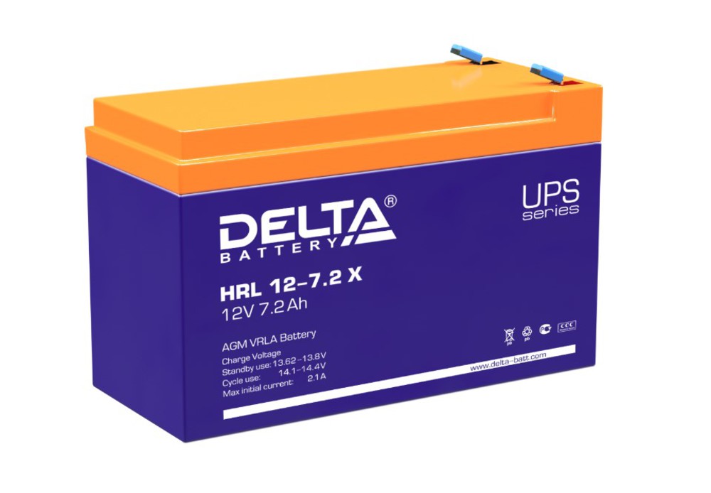 Аккумуляторная батарея Delta HRL 12-7.2 X (12V / 7.2Ah)