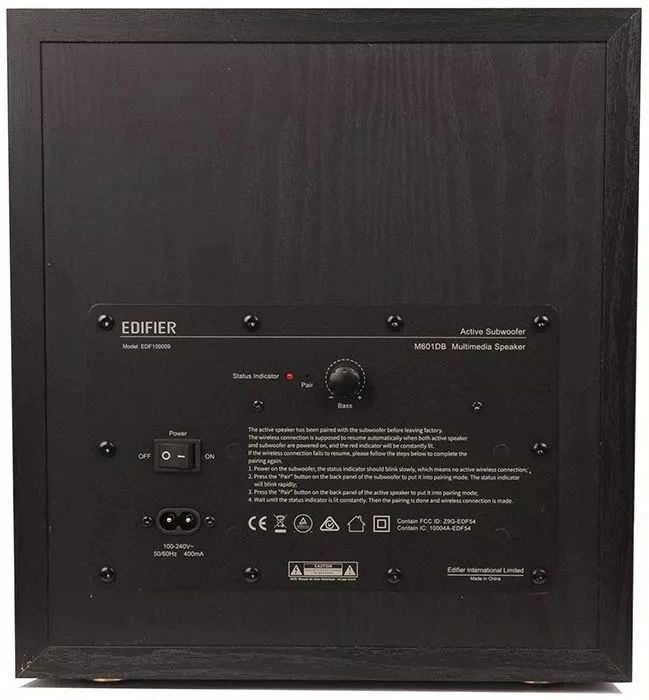 Колонки Edifier M601DB 2.1 черный 110Вт BT